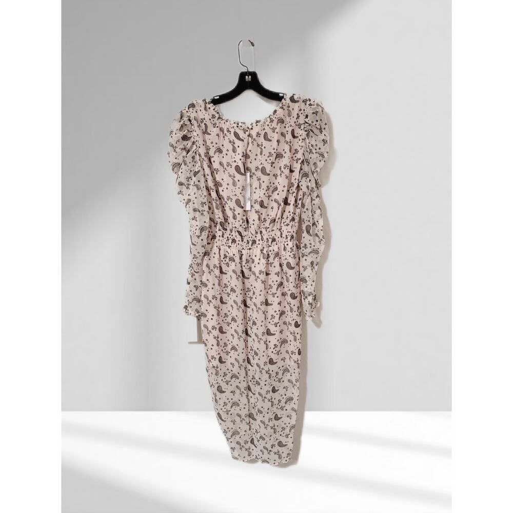 For Love & Lemons Paisley Midi Dress in the sand/multi color size M - Picture 7 of 9